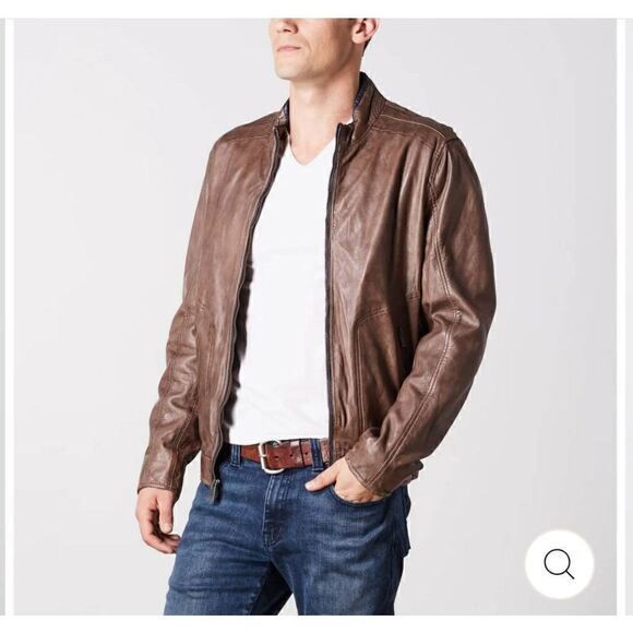 Marc New York Leather Jackson With Quilt Lining Mems Sz XXL - Picture 1 of 12